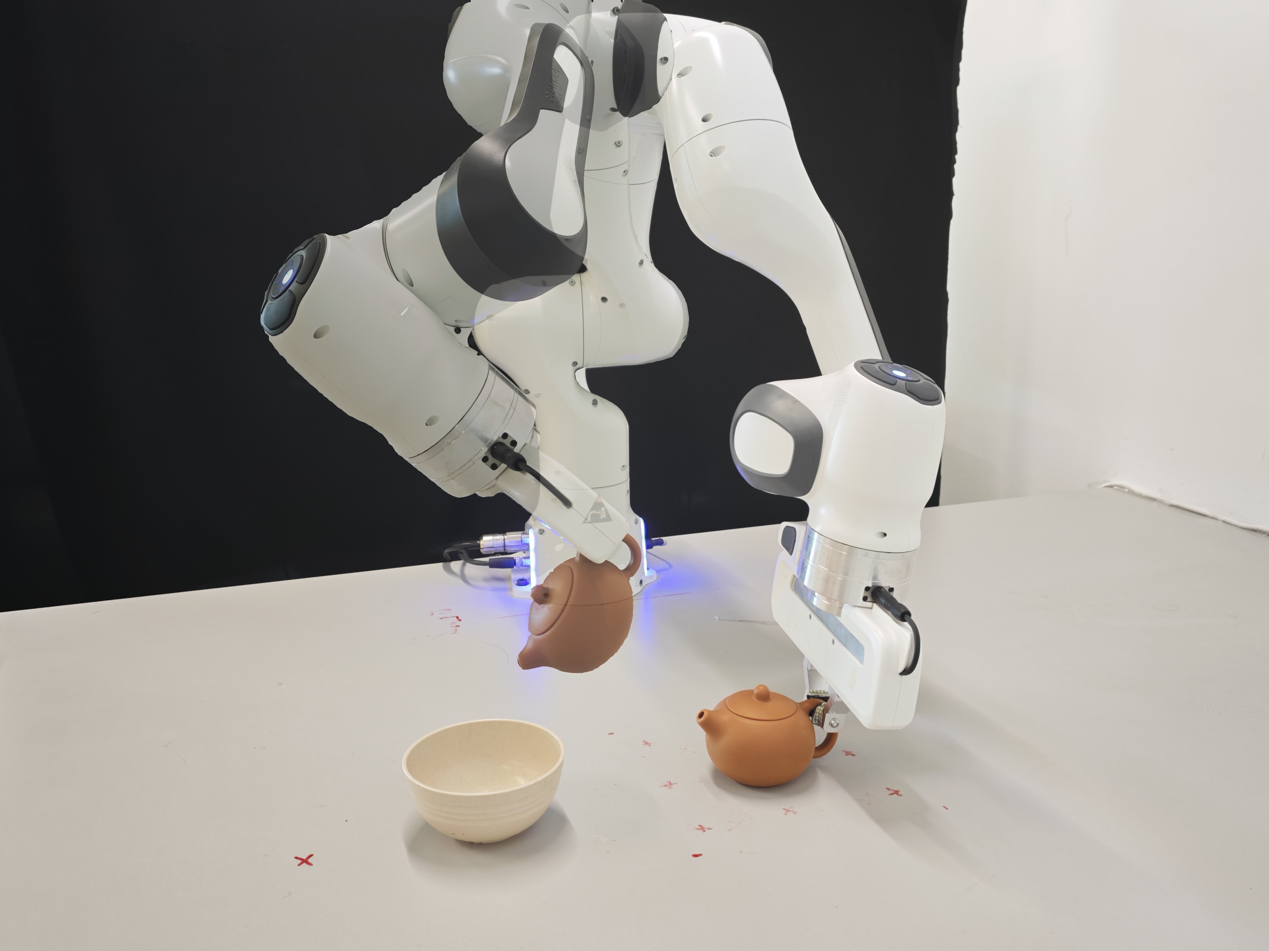 Real-world teapot pouring