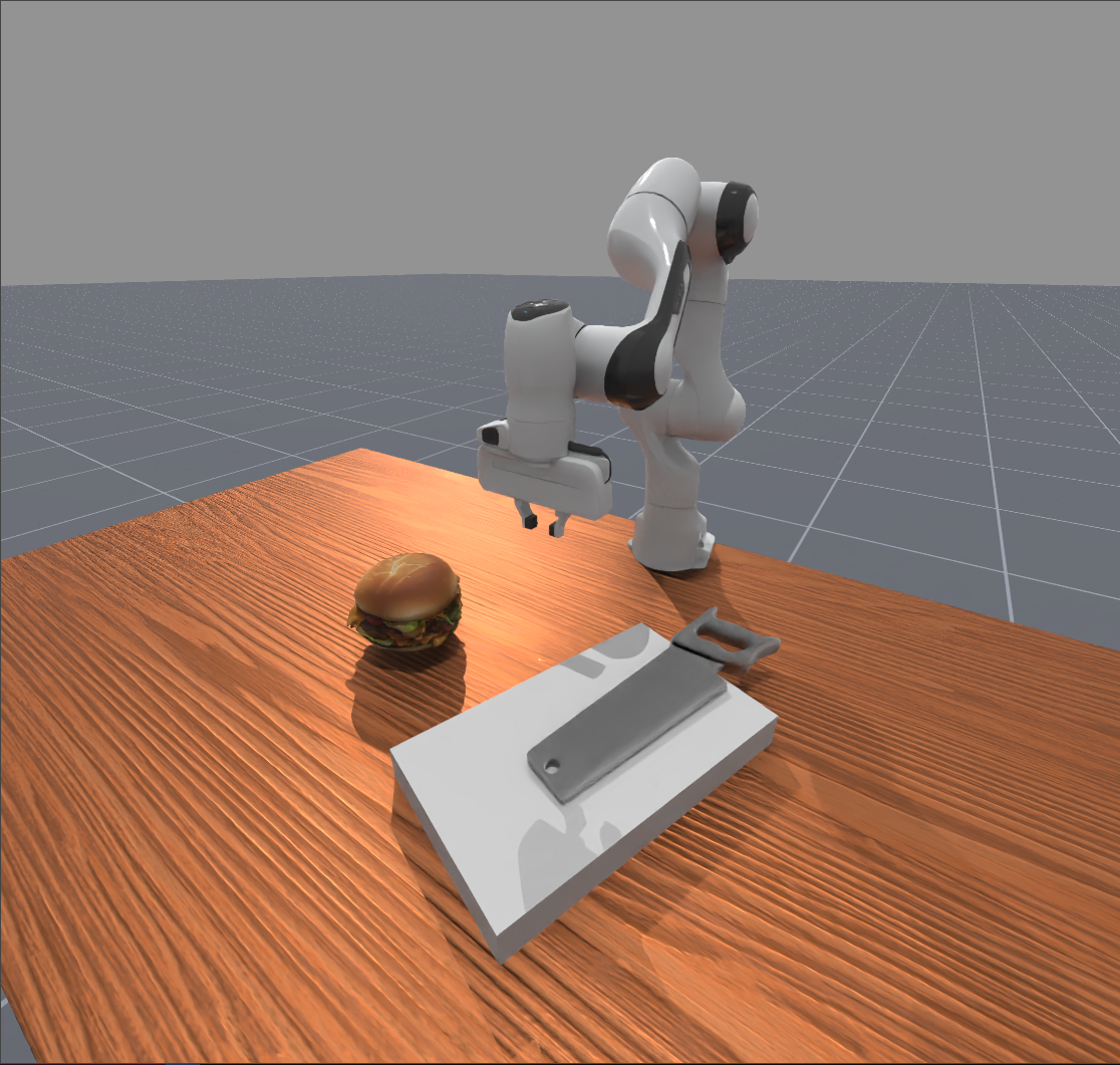 Simulation knife to saw transfer