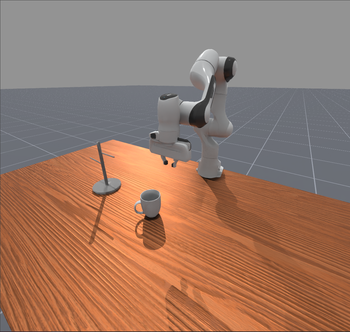 Simulation mug hanging